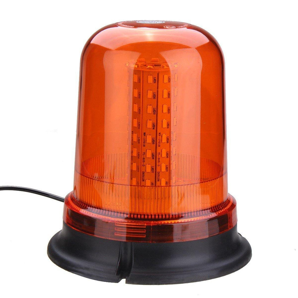 Planet Gates 80 LED Magnetic Mount Rotating Flashing Amber Dome Beacon Recovery Warning Light Roadway Safety