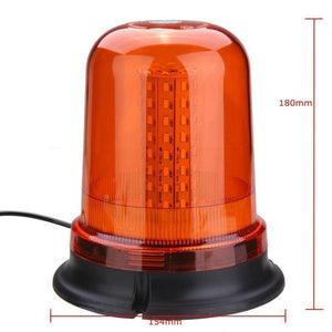 Planet Gates 80 LED Magnetic Mount Rotating Flashing Amber Dome Beacon Recovery Warning Light Roadway Safety