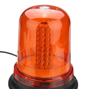Planet Gates 80 LED Magnetic Mount Rotating Flashing Amber Dome Beacon Recovery Warning Light Roadway Safety