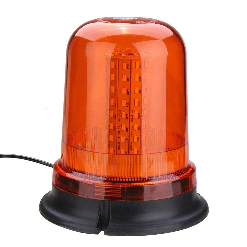 Planet Gates 80 LED Magnetic Mount Rotating Flashing Amber Dome Beacon Recovery Warning Light Roadway Safety