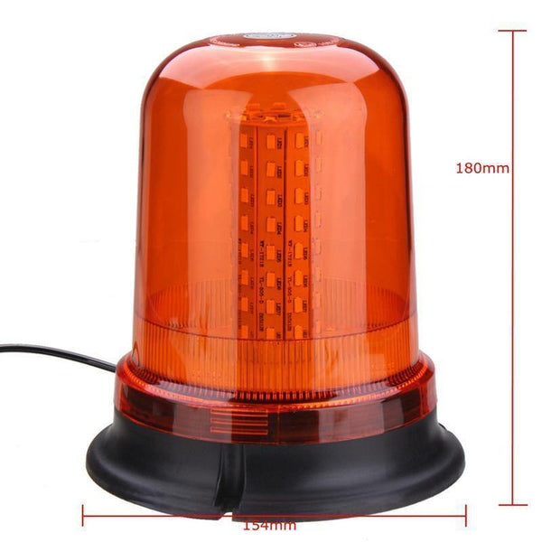 Planet Gates 80 LED Magnetic Mount Rotating Flashing Amber Dome Beacon Recovery Warning Light Roadway Safety