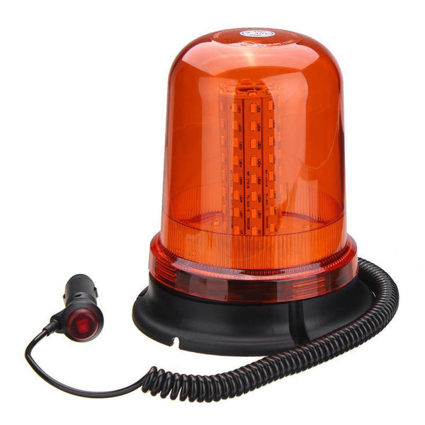 Planet Gates 80 LED Magnetic Mount Rotating Flashing Amber Dome Beacon Recovery Warning Light Roadway Safety