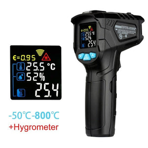 Planet Gates 800C Hygrometer Thermometer Digital 800 Degree Infrared Thermometer Thermal Imager Laser Thermometers Pyrometer Hygrometer Thermostat Termometro