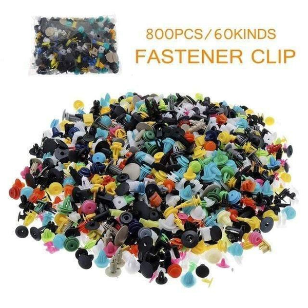 Planet Gates 800pcs 500/800/1000 Mixed Auto Fastener Vehicle Car Bumper Clips Retainer Fastener Rivet Door Panel Fender Liner Universal for All Car