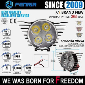 Planet Gates 805-0045-Black Light-emitting diode led work lights diode fog lights led light automobile auto headlights bicycle trailer ATV