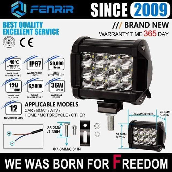 Planet Gates 805-0051 Light-emitting diode led work lights diode fog lights led light automobile auto headlights bicycle trailer ATV