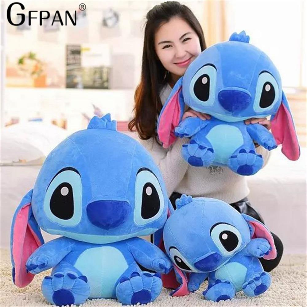 80cm;45/20cm Famous Kids Toy Kawaii Stitch Plush Doll Toys Anime Lilo and Stitch Cute Stich Toys for Children Kids Birthday Gift