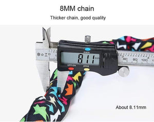 Planet Gates 80cm Bike Chain Lock 5 Digit Password Profession Bicycle Lock MTB Bike Motorcycle Sliding Glass Door Lock Cycling Accessories