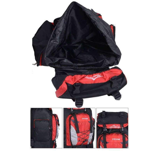 Planet Gates 80L Camping Hiking Backpack Bag Outdoor Sports Bags Travel Waterproof Shoulder Men Climbing Fishing Rucksack XA535WA