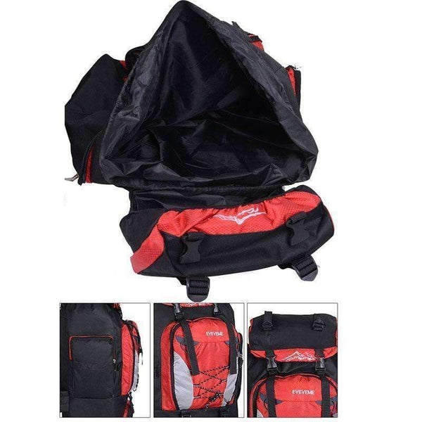 Planet Gates 80L Camping Hiking Backpack Bag Outdoor Sports Bags Travel Waterproof Shoulder Men Climbing Fishing Rucksack XA535WA