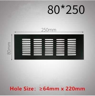 150mm 200mm 250mm 300mm rectangular aluminum alloy ventilation grille cover wardrobe Shoe cabinet wall hole ventilation grille