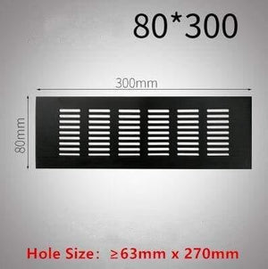 150mm 200mm 250mm 300mm rectangular aluminum alloy ventilation grille cover wardrobe Shoe cabinet wall hole ventilation grille