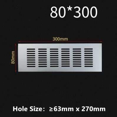 150mm 200mm 250mm 300mm rectangular aluminum alloy ventilation grille cover wardrobe Shoe cabinet wall hole ventilation grille