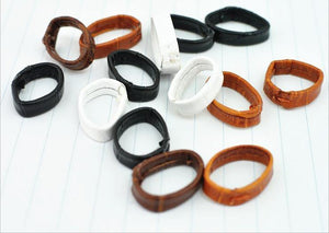 Planet Gates 80PCS / lot 14mm,16mm,18mm,19mm,20mm,21mm,22mm,24mm genuine leather Watch band ring part watch strap ring parts -WBR01