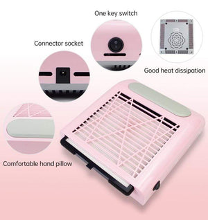 Planet Gates 80W Nail Dust Collector Fan Vacuum Cleaner Manicure Machine Tools With Filter Strong Power Nail Art Tool Nail Vacuum Cleaner