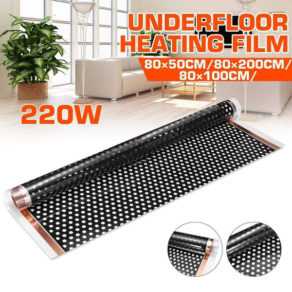 80x200cm 220W Infrared Warm Floor Heating Film Electric High Quality Carbon Fiber Electric Heating Mat Underfloor Heating Film
