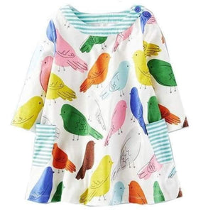 Planet Gates 81 / 2T Girl Dresses Long Sleeve  Brand 100% Cotton Baby Dress Christmas Children Clothes Kids Dress Princess Vestido