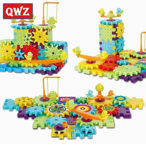 Planet Gates 81 Pieces Electric Gears 3D Puzzle Building Kits Plastic Bricks Educational Toys For Kids Toys For Children Christmas Gift