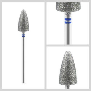 Planet Gates 815-130Grip Diamond Nail Drill Milling Cutter Nail Art Drill Bit Cuticle Clean Cutter for Manicure Nail Files Electric Mills Burr Nail Tool