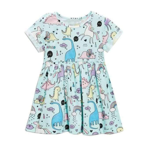 Planet Gates 82 / 2T Baby Girls Dress Summer Unicorn Costume for Kids Clothing  Children Party Dresses for Girls Clothes Princess Flamingo Dress