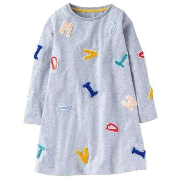 Planet Gates 82 / 2T Girl Dresses Long Sleeve  Brand 100% Cotton Baby Dress Christmas Children Clothes Kids Dress Princess Vestido