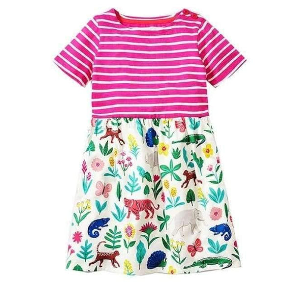 Planet Gates 83 / 2T Girls Summer Dress  Brand Animal Unicorn Princess Dress Children Costume for Kids Clothes Flamingo Baby Dress 1-6T