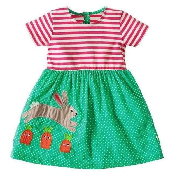 Planet Gates 85 / 18M Girls Summer Dress  Brand Animal Unicorn Princess Dress Children Costume for Kids Clothes Flamingo Baby Dress 1-6T