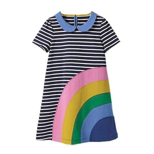 Planet Gates 85 / 2T Animal Dinosaur Unicorn Party Baby Girls Dress Children Clothing Vestidos Kids Summer Dresses for Girls Clothes