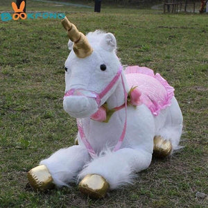 Planet Gates 85cm Jumbo White Unicorn Plush Toys Giant Unicorn Stuffed Animal Horse Toy Soft Unicornio Peluche Doll Gift Children Photo Props