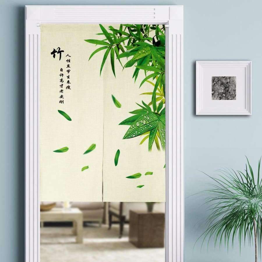 Planet Gates SewCrane Bamboo Chinese Symbols Japanese Home Restaurant Door Curtain Noren Doorway Room Divider