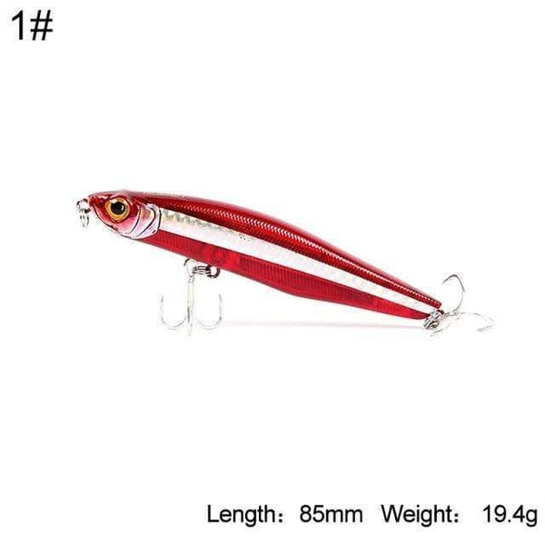 Planet Gates 85mm color 1 Fishing Hard Lure Sinking Pencil Lure 100mm 29.7g,85mm 19.4g Sea Bass Long casting lure Artificial Lure Model 5503