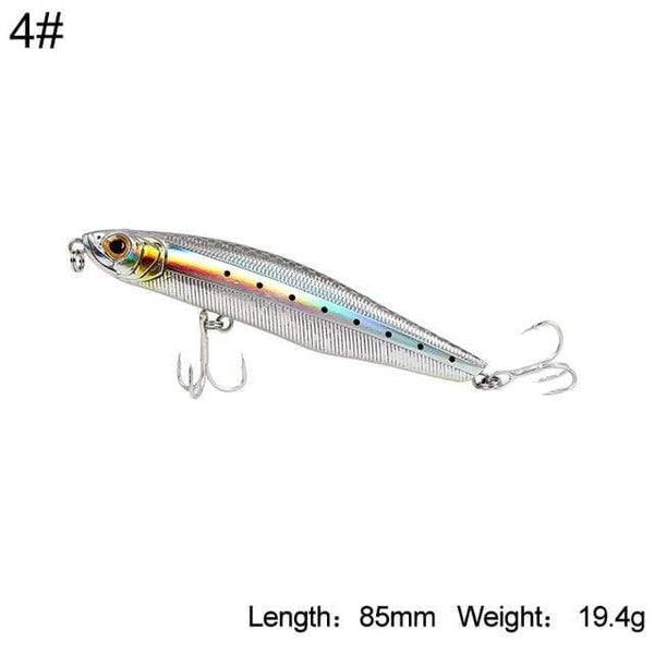 Planet Gates 85mm color 4 Fishing Hard Lure Sinking Pencil Lure 100mm 29.7g,85mm 19.4g Sea Bass Long casting lure Artificial Lure Model 5503