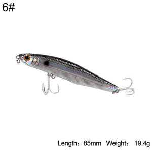 Planet Gates 85mm color 6 Fishing Hard Lure Sinking Pencil Lure 100mm 29.7g,85mm 19.4g Sea Bass Long casting lure Artificial Lure Model 5503