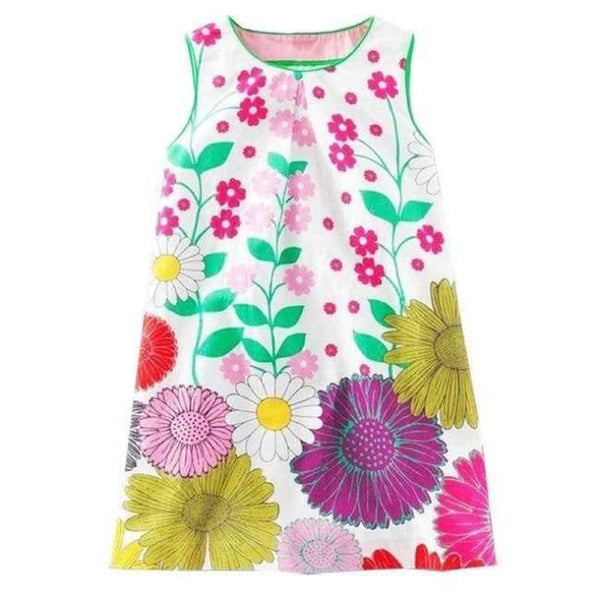 Planet Gates 86 / 2T Baby Girls Dress  Summer Floral Dress Princess Costume Unicorn Party Vestidos Kids Dresses for Girls Children Clothing