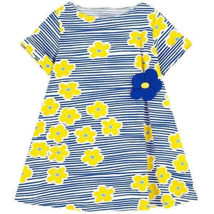 Planet Gates 88 / 2T Baby Girls Dress  Summer Floral Dress Princess Costume Unicorn Party Vestidos Kids Dresses for Girls Children Clothing