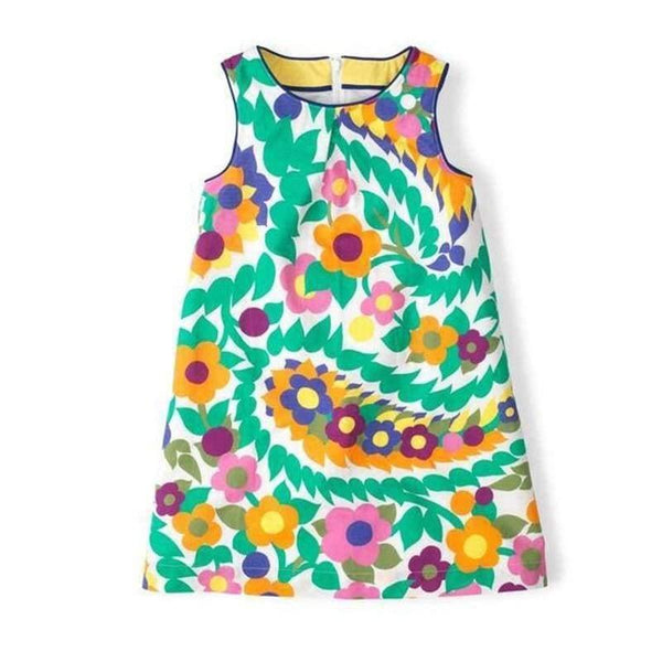 Planet Gates 88 / 2T Baby Girls Summer Dress  Brand Princess Dress for Kids Clothes Flower Dresses Girls Costume 100% Cotton Children Vestidos