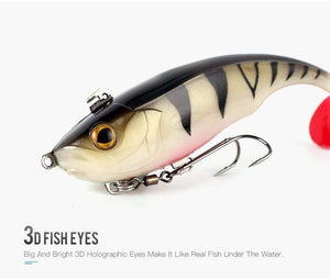 Planet Gates 8803-01 Soft Baits Swim Shad Double Hook Fishing Lures 170mm 55g Saltwater Swimbait Fishing Good Action Soft Lure