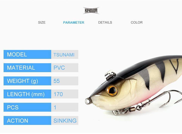 Planet Gates 8803-01 Soft Baits Swim Shad Double Hook Fishing Lures 170mm 55g Saltwater Swimbait Fishing Good Action Soft Lure