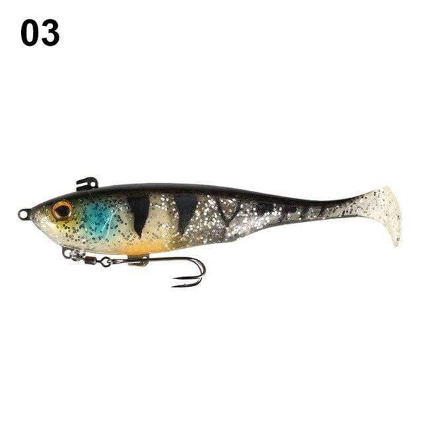 Planet Gates 8803-03 Soft Baits Swim Shad Double Hook Fishing Lures 170mm 55g Saltwater Swimbait Fishing Good Action Soft Lure