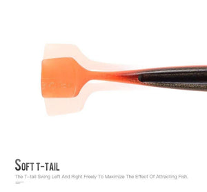 Planet Gates 8804-Color 01 / 160mm 40g Fishing Lure Soft Lure Shad 160mm 40g T-tail Wobblers PVC Material Sinking Action Paddle 2pcs/Bag Model 8804