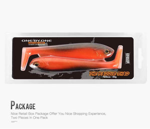 Planet Gates 8804-Color 01 / 160mm 40g Fishing Lure Soft Lure Shad 160mm 40g T-tail Wobblers PVC Material Sinking Action Paddle 2pcs/Bag Model 8804