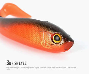 Planet Gates 8804-Color 01 / 160mm 40g Fishing Lure Soft Lure Shad 160mm 40g T-tail Wobblers PVC Material Sinking Action Paddle 2pcs/Bag Model 8804