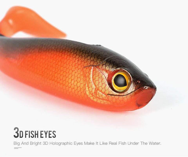 Planet Gates 8804-Color 01 / 160mm 40g Fishing Lure Soft Lure Shad 160mm 40g T-tail Wobblers PVC Material Sinking Action Paddle 2pcs/Bag Model 8804