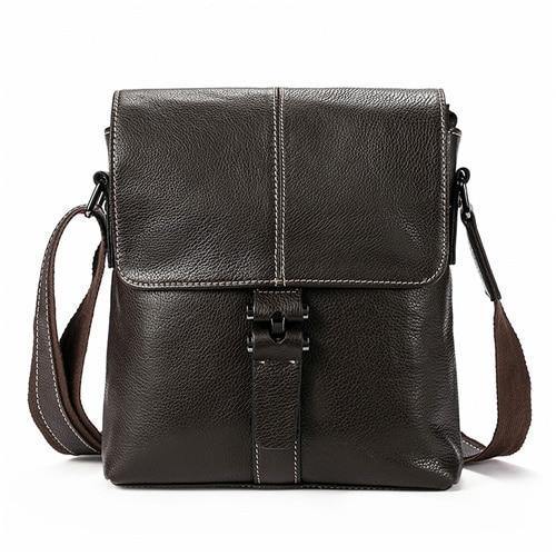 Planet Gates 8835F4coffee / China / 24cm Leather Men Bag Male Messenger Bags Men's Man Casual Shoulder Crossbody bags flap men's leather bag Handbag 8835