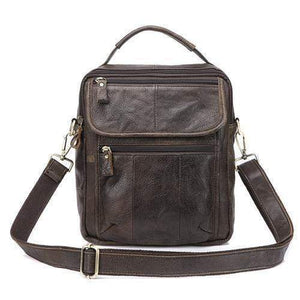 Planet Gates 8870BEmoshacoffee / China Men Shoulder Bag Men's Genuine Leather Casual Male Crossbody Bags Leather Bag for Men Messenger Leather Men's Bags 8870