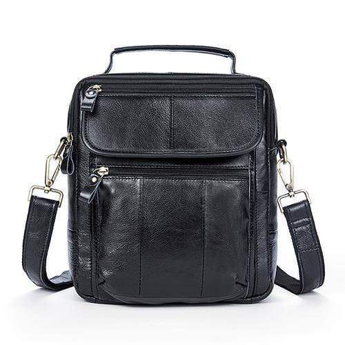 Planet Gates 8870black / China Men Shoulder Bag Men's Genuine Leather Casual Male Crossbody Bags Leather Bag for Men Messenger Leather Men's Bags 8870