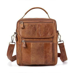 Planet Gates 8870moshabrown / China Men Shoulder Bag Men's Genuine Leather Casual Male Crossbody Bags Leather Bag for Men Messenger Leather Men's Bags 8870