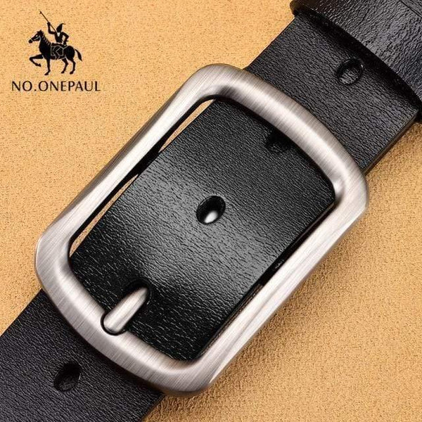 Leather Luxury Strap Male Belts For Men New Fashion Classic Vintage Pin Buckle Men Belt High Quality