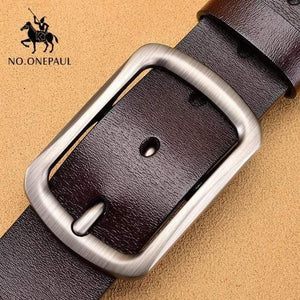 Leather Luxury Strap Male Belts For Men New Fashion Classic Vintage Pin Buckle Men Belt High Quality