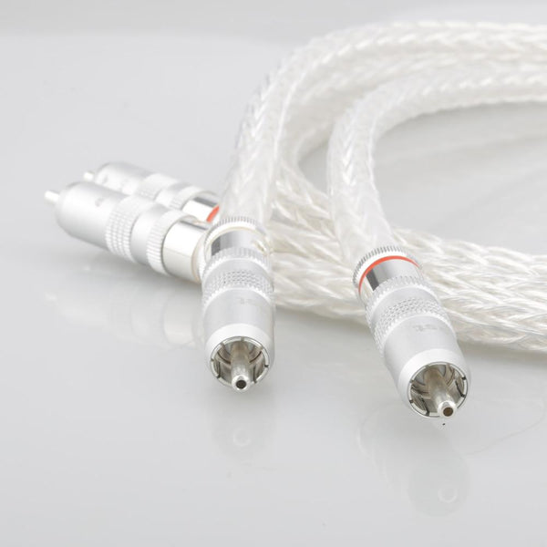 Planet Gates 8AG RCA Analogue Cable Interconnect cable Audio video extension cable OCC Silver Plated With Silver Plated RCA Plug